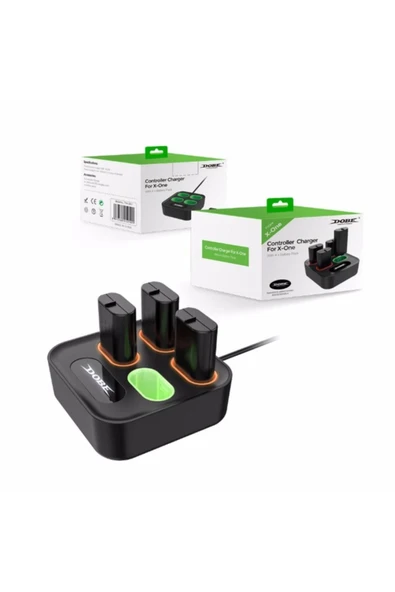 Pil Şarj Standı Cihazı Battery Charger Dock Aynı Anda 4 Adet Pil Şarj Edilebilir