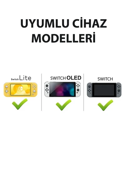 Nintendo Switch/Switch Oled Uyumlu 3D Analog Koruyucu Silikon - 2