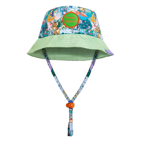 Milk&Moo Jungle Friends Ayarlanabilir Bebek Yazlık Şapkası 0-18 Ay