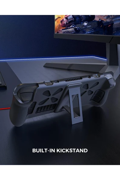 Steam Deck Katlanabilir Tutucu Standlı Koruyucu Kılıf - Resim 4