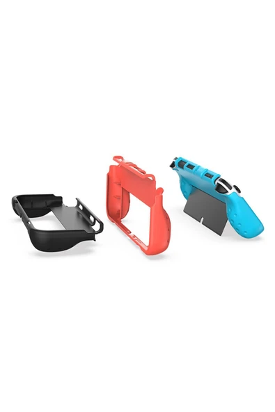 Nintendo Switch OLED El Destekli Grip Tasarımlı Koruyucu Silikon Kılıf - 6