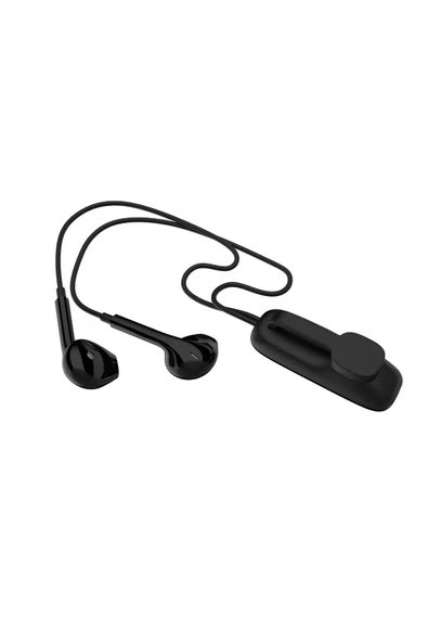 BXA4 Klipsli Bluetooth 5.3 TWS Mikrofonlu Kulak içi Yaka Kulaklık Beyaz