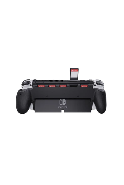 Nintendo Oled Ek Oyun Kart Depolama Alanlı Rubber Grip - Resim 3