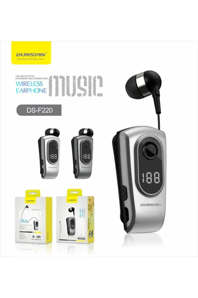 DS-F220 Led Ekranlı Makaralı Titreşimli Bluetooth V5.3 Kulaklık - Resim 2