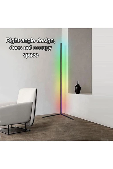 RGB LED 150cm Kule Tip Köşe Arka Plan Atmosfer Dekor Lambası - 3