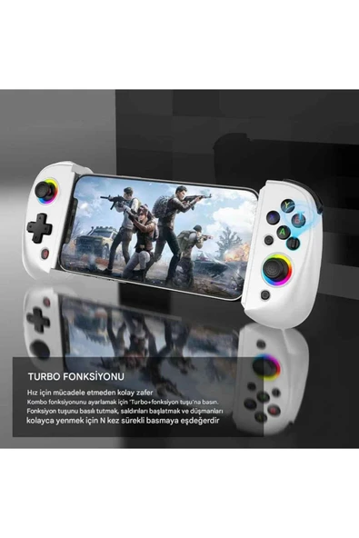 BSP-D8 Bluetooth 5.2 Android/Ios Tablet Telefon Uyumlu Mobil Telefon Tutucu Joystick Gamepad - Resim 4