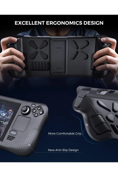 Steam Deck Katlanabilir Tutucu Standlı Koruyucu Kılıf - Resim 5