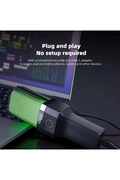 Medya Tech X1R USB Kablolu ASMR Rgb Oyuncu ve Stüdyo Mikrofonu - 4