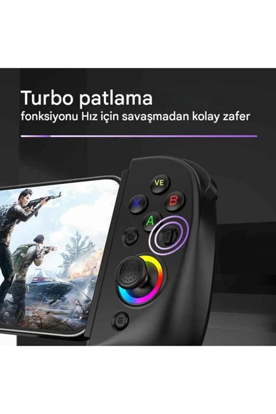 BSP-D8 Bluetooth 5.2 Android/Ios Tablet Telefon Uyumlu Mobil Telefon Tutucu Joystick Gamepad - Resim 5