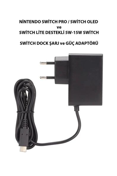 SWİTCH PRO /SWİTCH OLED ve SWİTCH LİTE 5W-15W TYPE-C SWİTCH TV DOCK ŞARJ ve ADAPTÖRÜ - Resim 6