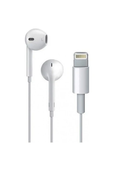 I7 Lighthing To Stereo Earphone Kablolu Kulaklık Beyaz - Resim 2