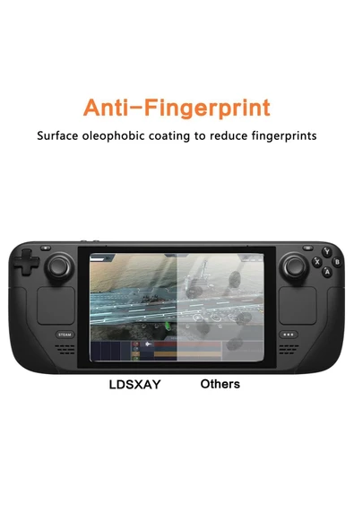 STEAM Deck Oyun KonsoluUyumlu  9H Gerçek Temperli Cam Ekran koruyucu - Resim 3