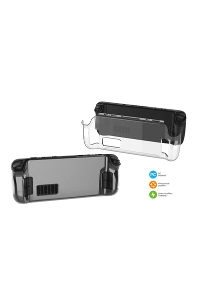 Steam Deck Şeffaf Kristal Sert Darbe Koruyucu  Uyumlu Kılıf Dobe TY-2835 - Resim 2