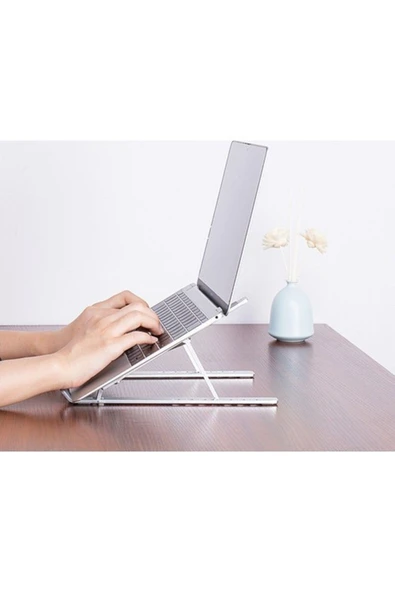 Level Katlanır Ayarlı Alüminyum Macbook Laptop Bilgisayar - 4