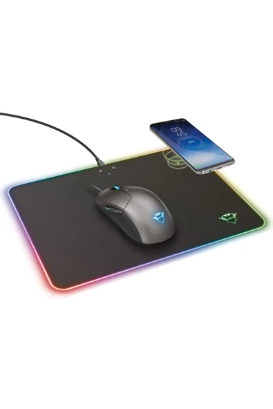 Gxt 750 Qlide Rgb Aydınlatmalı Oyuncu Mouse Pad Ve Kablosuz Telefon Şarj - Resim 2