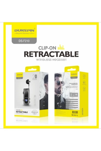 Ds-f210 Led Ekranlı Makaralı Bluetooth Kulaklık – 25 Saat Kesintisiz Kullanım - Resim 4