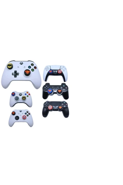 Ps5/ps4/ps3/xbox One/one X/one S/series X/series S 3d Analog Silikon Koruyucu-4 Adet - 5