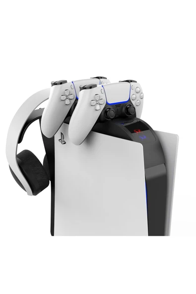 Led Göstergeli Playstation 5 Soğutucu Şarj Stand - Resim 2