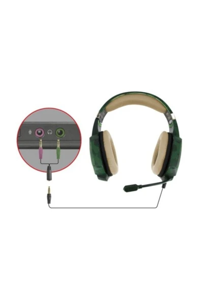 GXT 322C OYUN KULAKLIK-YEŞİL KAMUFLAJ - 5