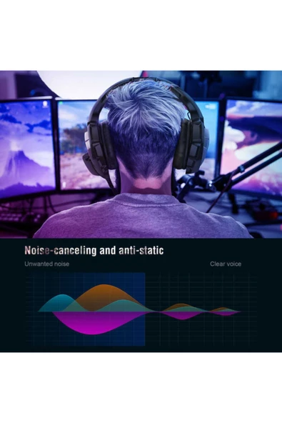 Oyuncu Kulaklığı Gamer Gaming Uyumlu 3,5 Mm Onikuma K5 Oyuncu Kulaklığı 3.5mm - 4