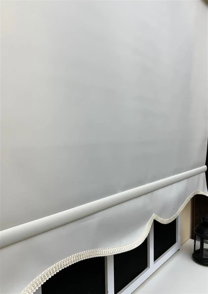 StorBurada Düz Ekru Stor Perde Alüminyum Kasa STB--5301  Ekru 130 x 260 - Resim 2