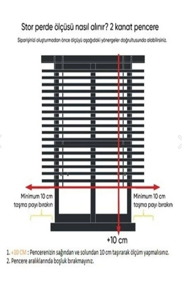 Düz Beyaz Stor Perde Etek Dilimli STB--5300  Beyaz 160 x 200 - 5