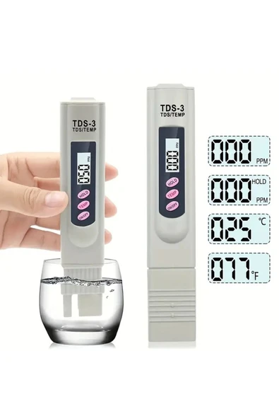 TDS-3 Su Kalite Test Ölçüm Cihazı Saflık Ölçer
