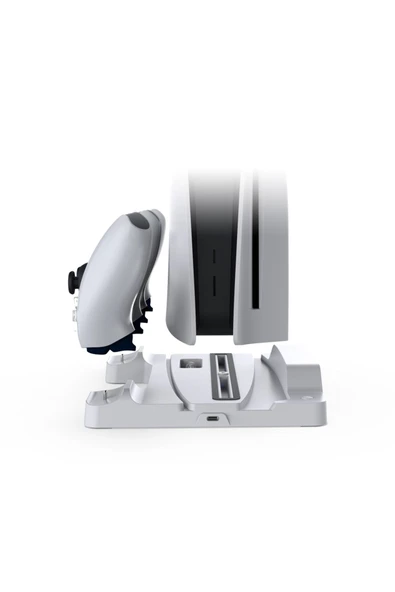 Playstation 5 Çok Amaçlı Şarj Istasyonlu 3 Fanlı Soğutucu Stand - Resim 6