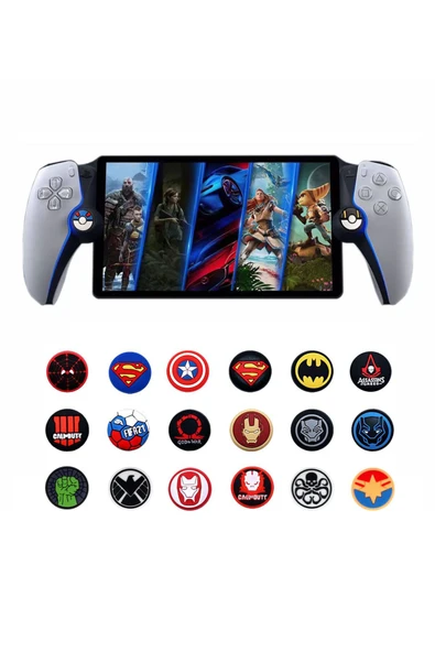 Sony PlayStation Portal 3D Analog Koruyucu Silikon-2 Adet - 3