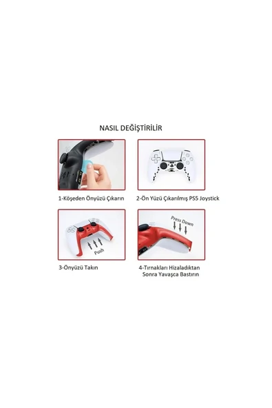Ps5 Dualsense Kontroller Dekoratif Kaplama-analog Koruyucu Hediyeli - 2