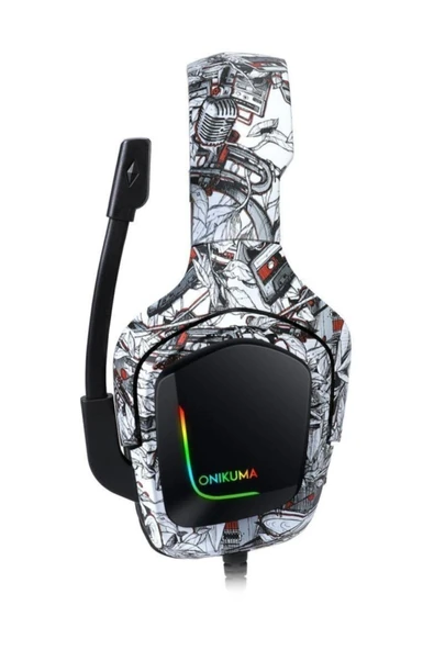 Onikuma K20 Gaming Kulaklık Kamuflaj Gri - 2