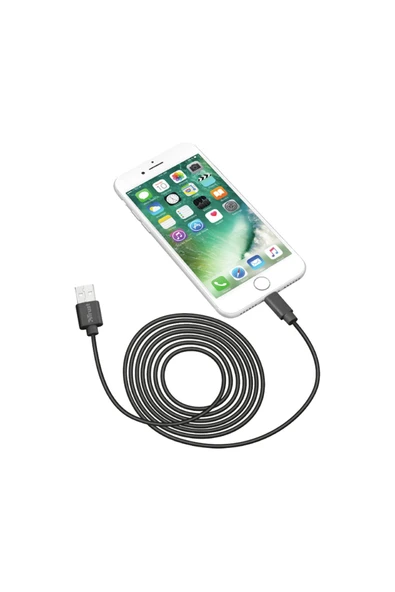 22167 Lightning Data Kablosu 2m Siyah - Resim 4