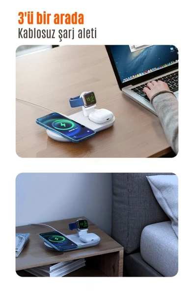 Apple Watch  Iphone  Kablosuz Şarj Kiti - Resim 7