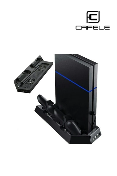 Ps4 Fat-ps4 Slim-ps4 Pro Joystick Kol Şarjlı Multifonksiyonel Fanlı Dikey Stand