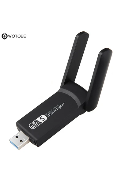 2.4/5 Uyumlu  GHz Kablosuz USB 3.0/2.0/1.1 Mac Windows Linux Uyumlu 1300Mbps Wi-Fi Adaptörü
