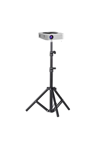 Taşınabilir Projeksiyon Cihazları ve Selfie Kullanım için Üç Ayaklı Tripod 2.10 Metre