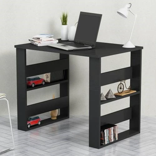 Verona Çalışma Masası Siyah - Resim 5