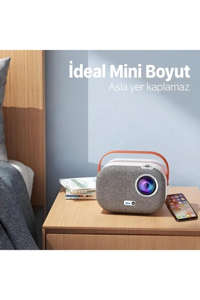 Vega II Android Projeksiyon Cihazı Full HD 1920×1080 4K Desteği 200 ANSI Lümen Wifi Bluetooth Uyumlu - 2