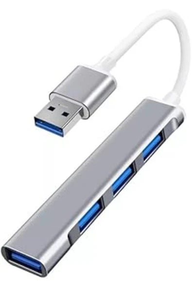 Plus Px-typ5 Ultra Slim Gri Usb Hub, 4 Port Usb 3.0 Çoklayıcı, Usb Çoklayıcı