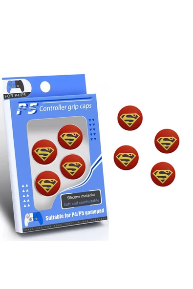 Süperman Desenli Xbox One-s-x-series X-series S-xbox 360-ps3-ps4-ps5- Analog Koruyucu - 2