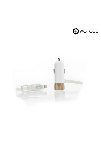 3.4 Mah Dual Usb Kablolu Turbo Araç Şarjı ürün görseli 1