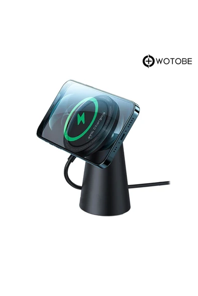 iPhone 12 - 13 Serisi Manyetik Kablosuz Şarj Standı ürün görseli 1