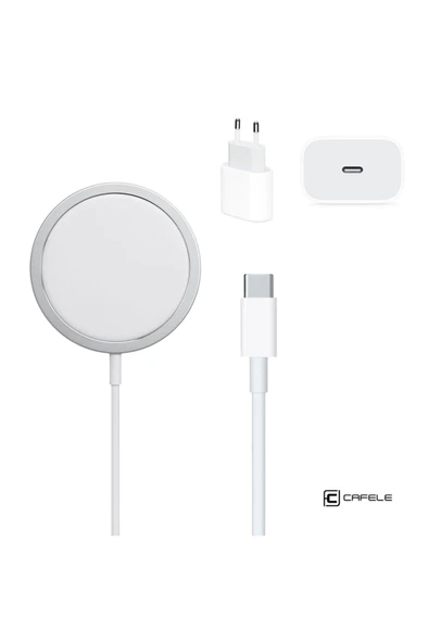 3 In 1 Iphone 12 Serisi Apple Magsafe Şarj Ve 20w Pd Hızlı Şarj Seti - Resim 2