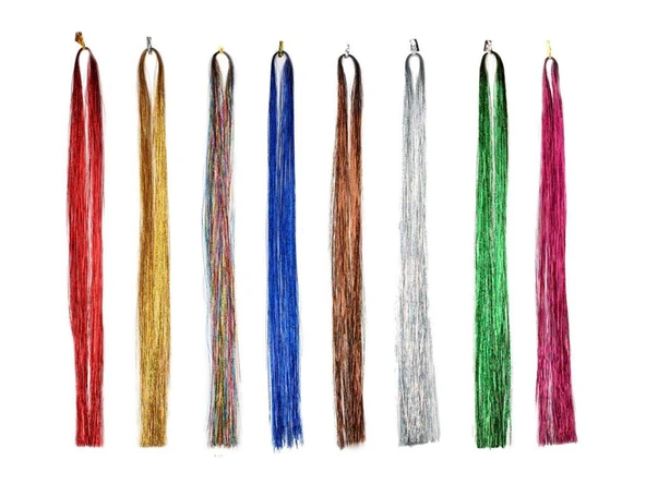 Saç Simi - Hair Tinsel + Kaynak Boncuğu Hediyeli