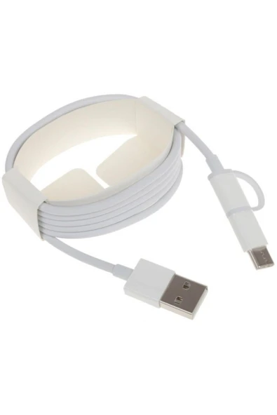 Mi 2'li Micro Usb Type-c Şarj Ve Data Kablosu - Resim 2