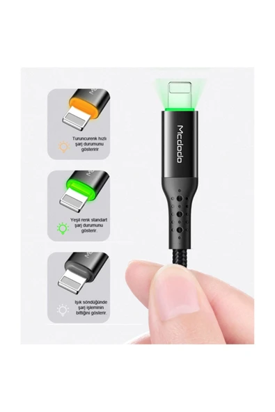 Apple Ipad Serisi Akıllı Şarj&data Kablosu-siyah Mc-7410 - Resim 3