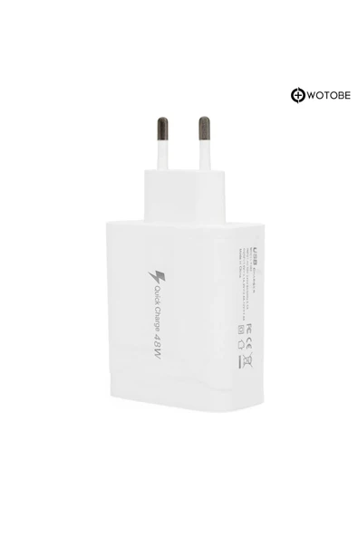4 Usb 1 Type-c Usb Iphone Ipad Samsung Huawei Oppo Xiaomi Uyumlu 48w Hızlı Şarj Başlığı - Resim 2