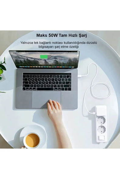50 W Çift Usb-c Bağlantı Noktalı Güç Adaptörü - Resim 7