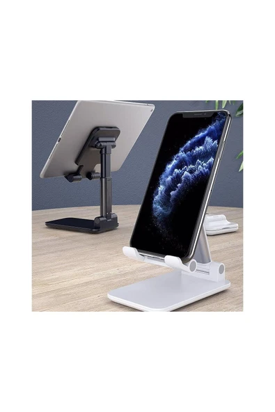 Katlanabilir Ayarlanabilir Masaüstü Telefon Tutucu - 5