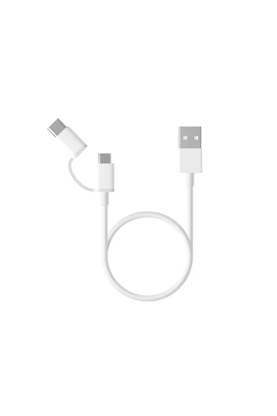 Mi 2'li Micro Usb Type-c Şarj Ve Data Kablosu - Resim 4